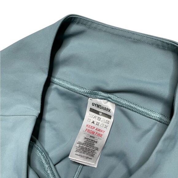 Gymshark Crossover Leggings Thunder Blue Size Medium - Picture 9 of 9